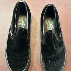 Vans velvet sneakers worn 1 time in great shape